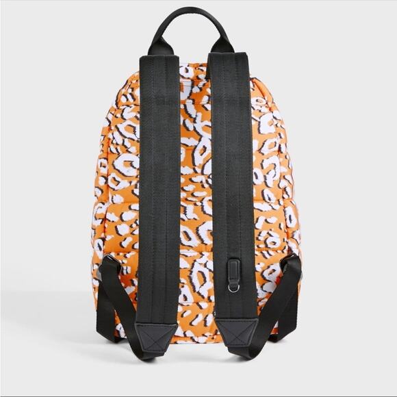 NEW TED BAKER LONDON Gold Yellow White Black Leopard Print Puffer Backpack Bag main image 7
